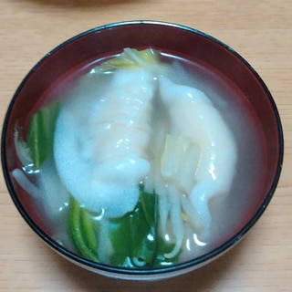 餃子と野菜のスープ